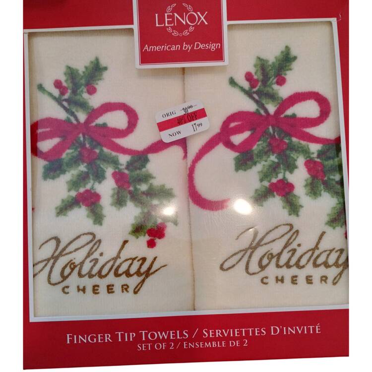 Holiday (Dimension) Cloth Fingertip Towel - Set of 2
