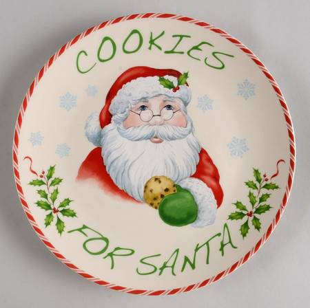 Holiday (Dimension) "Cookies for Santa" Plate