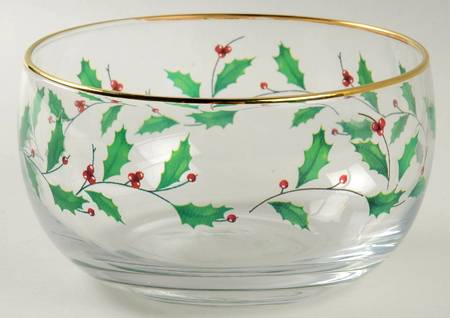 Holiday (Dimension) Glassware Nut Bowl