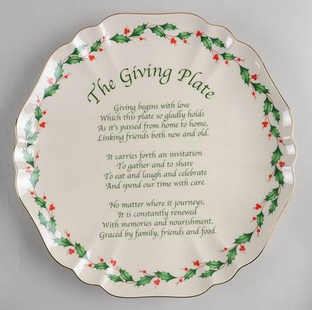 Holiday (Dimension) Giving Plate