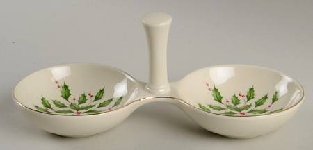Holiday (Dimension) 2 Part Condiment Server w/Center Handle