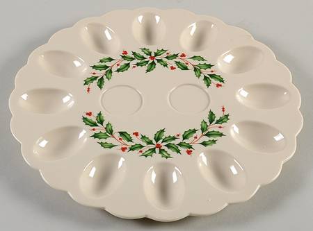Holiday (Dimension) Deviled Egg Plate No Salt and Pepper
