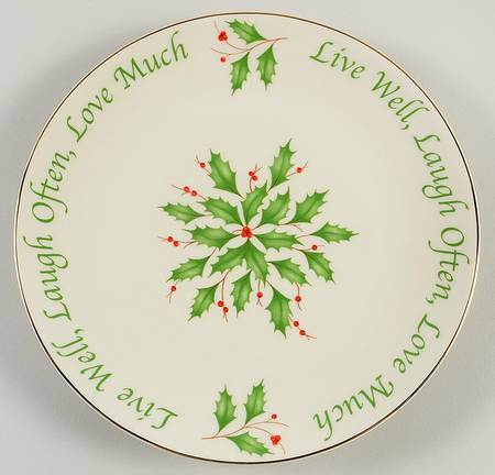 Holiday (Dimension) Round Sentiment Plate