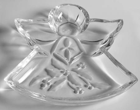 Holiday (Dimension) Angel Shape Glass Candy Dish