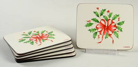 Holiday (Dimension) Rectangular Corkback Coaster - Set of 6