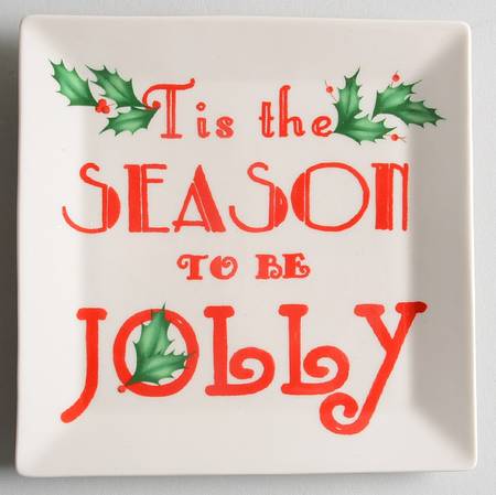 Holiday (Dimension) Square Tidbit Plate