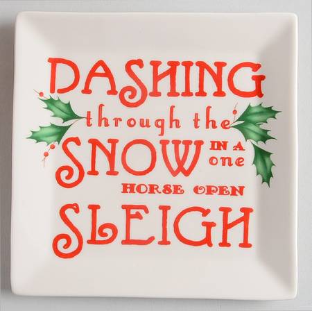 Holiday (Dimension) Square Tidbit Plate