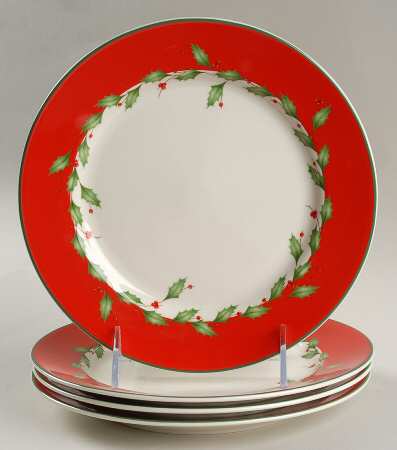Holiday (Dimension) Accent Salad/Dessert Plate - Set of 4