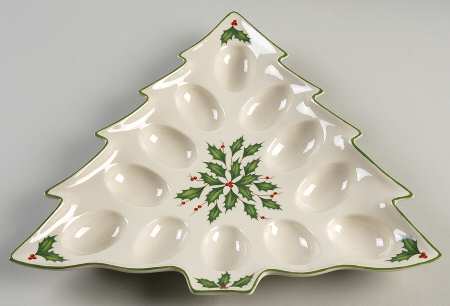 Holiday (Dimension) Tree Shape Deviled Egg Plate