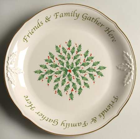 Holiday (Dimension) 12" Sentiment Dessert Platter
