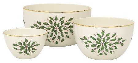 Holiday (Dimension) (3 Piece) Nesting Bowl Set (5", 7", 9")