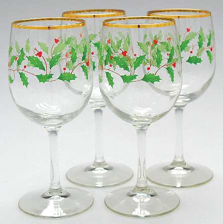 Holiday (Dimension) 10 Oz Glassware Goblet - Set of 4