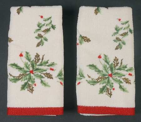 Holiday (Dimension) (Set of 2 Motif 3) Cloth Fingertip Towels