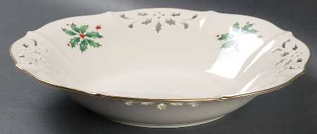 Holiday (Dimension) 10" Pierced Round Bowl