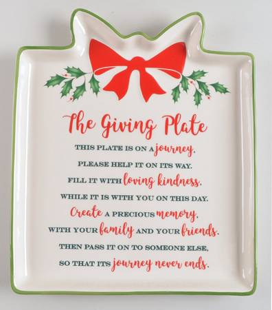 Holiday (Dimension) Figural Giving Plate