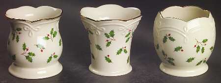 Holiday (Dimension) Votive Candleholder - Set of 3 Motifs
