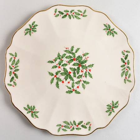 Holiday (Dimension) Flat Scalloped Cake Plate