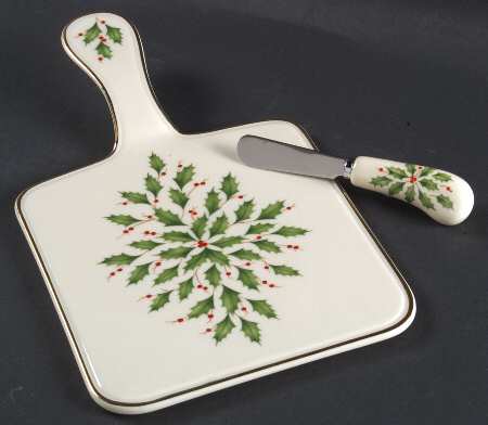Holiday (Dimension) Handled Cheese Boeard with Spreader (CHESPI)