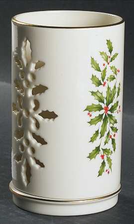 Holiday (Dimension) Tall Pierced Votive Candleholder & Base