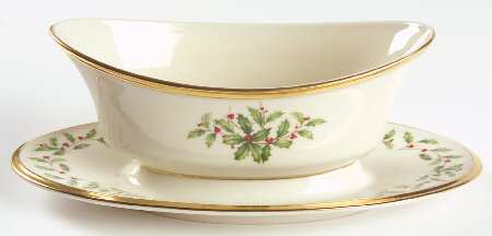 Holiday (Dimension) Gravy Boat with Attached Underplate