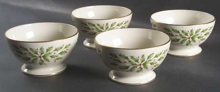 Holiday (Dimension) Footed Dessert Bowl - Set of 4