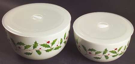 Holiday (Dimension) Stackable Bowl with Lids Set of 2