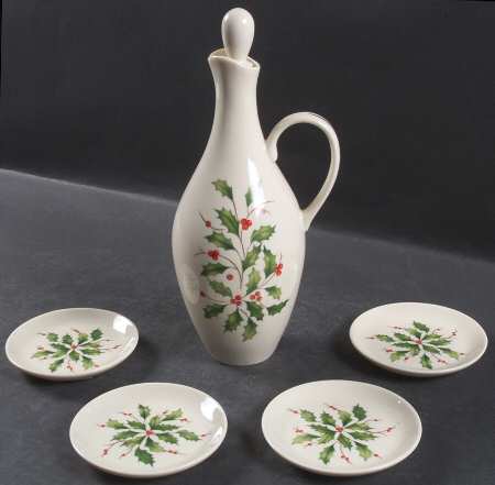 Holiday (Dimension) Oil Jar/Cruet with 4 Dipping Bowls