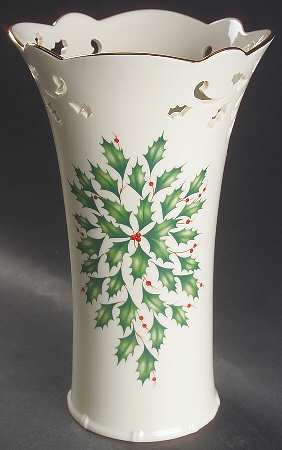 Holiday (Dimension) 9" Pierced Vase