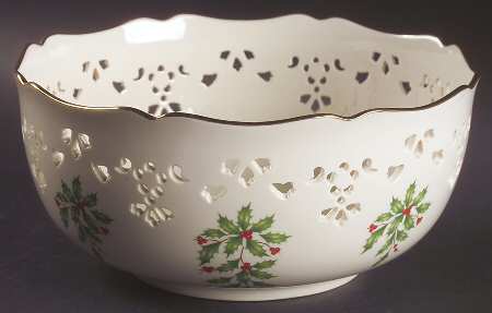 Holiday (Dimension) 8" Pierced Round Bowl