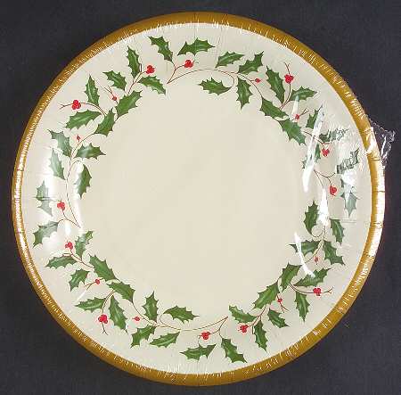 Holiday (Dimension) Package of 12 - Paper Salad Plate