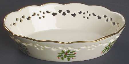 Holiday (Dimension) Pierced Oval Dish