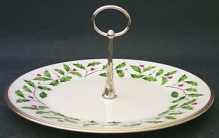 Holiday (Dimension) Round Serving Plate with Handle (DP)