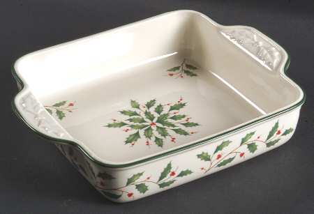 Holiday (Dimension) 10" Square Carved Baker