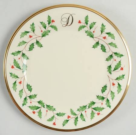 Holiday (Dimension) Accent Salad Plate Mono "D"
