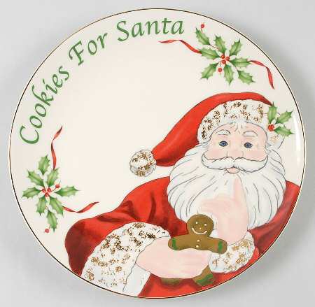 Holiday (Dimension) "Cookies for Santa" Plate