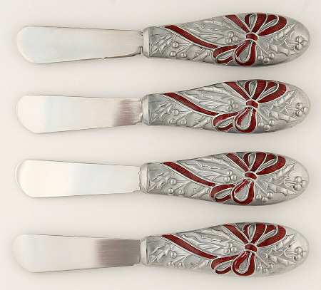 Holiday (Dimension) Hollow Handle Butter Spreader - Set of 4