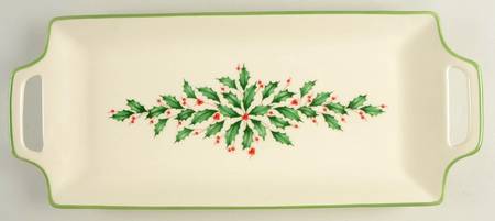 Holiday (Dimension) Handled Hors d'Oeuvre Tray