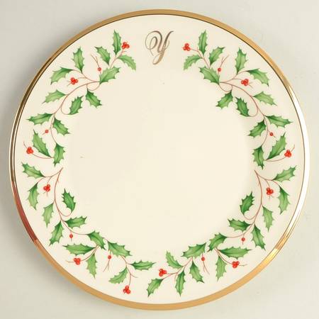 Holiday (Dimension) Accent Salad Plate Mono "Y"