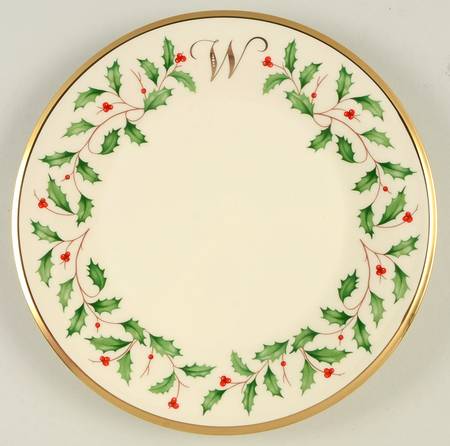 Holiday (Dimension) Accent Salad Plate Mono "W"