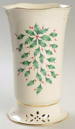Holiday (Dimension) 8" Pierced Vase/Pillar Candleholder