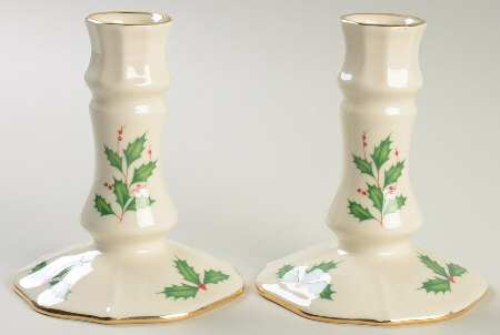 Holiday (Dimension) 4" Candlestick - Set of 2