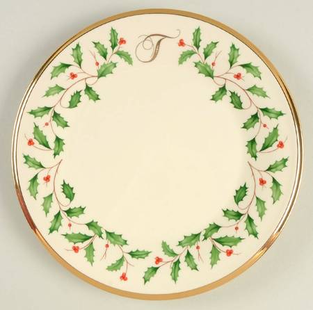 Holiday (Dimension) Accent Salad Plate Mono "T"