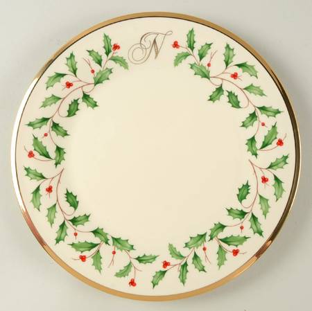 Holiday (Dimension) Accent Salad Plate Mono "N"