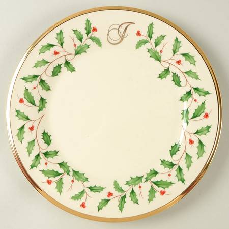 Holiday (Dimension) Accent Salad Plate Mono "J"