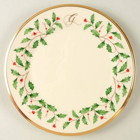 Holiday (Dimension) Accent Salad Plate Mono "G"