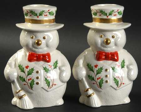 Holiday (Dimension) Figural Candlestick - Set of 2 Motif 3