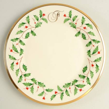 Holiday (Dimension) Accent Salad Plate Mono "F"