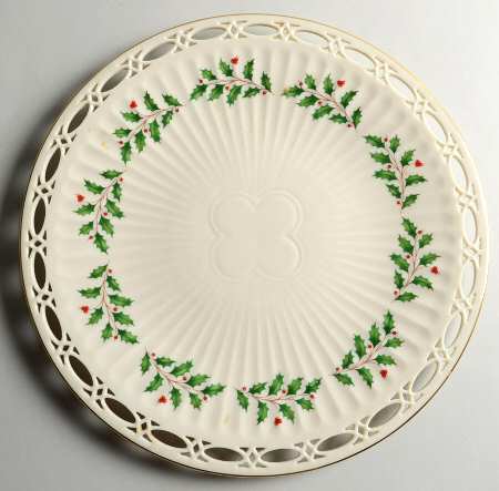 Holiday (Dimension) 11" Round Platter w/Pierced Edge