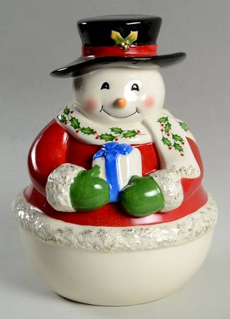 Holiday (Dimension) Snowman Shape Candy Jar & Lid