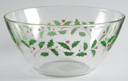 Holiday (Dimension) 9" Glassware Salad Bowl